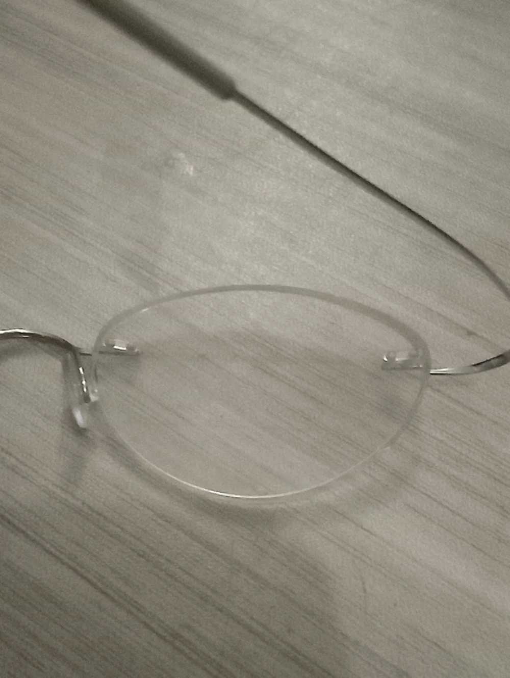 🌁 VINTAGE: SILHOUETTE; M7395 /10 V6050 TITANIUM SILVER RIMLESS GLASS FRAMES